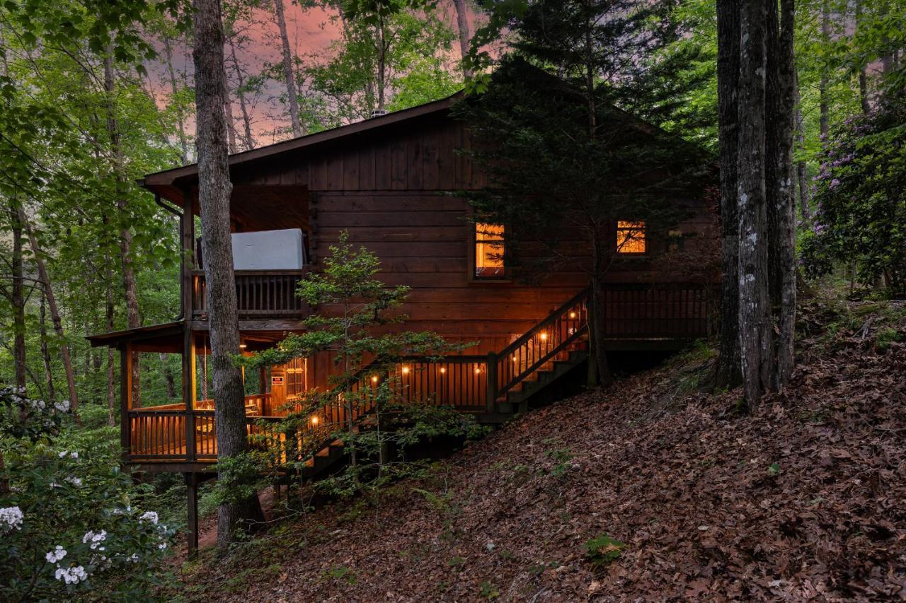 Secluded Sunrise Ridge-10 Min From Blue Ridge, King Beds, Hot Tub, 2 Porches, Fireplace Wood Burning, Mountain View, Cozy Eksteriør billede